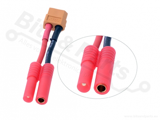 Verloopkabeltje XT60 female - HXT 4mm 